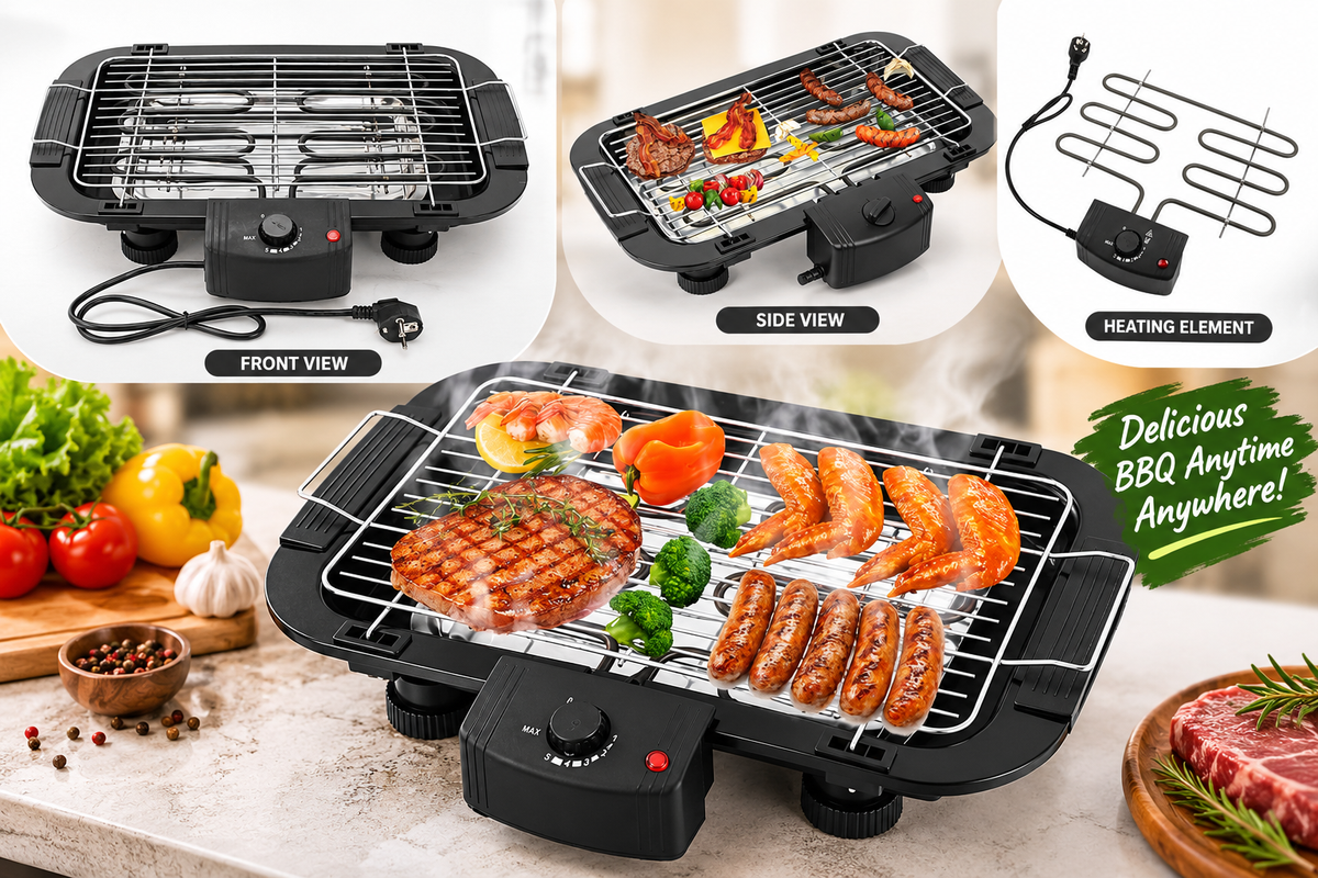 082 Smokeless Electric Indoor Barbecue Grill 2000w