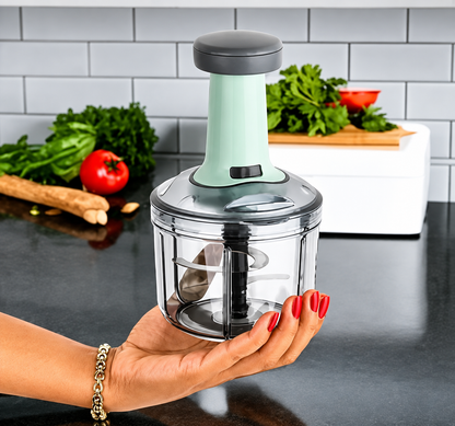 800ML Manually Handy Chopper Mixer Cut For Vegetable, Onion, Salad, Tomato Crush Chopper