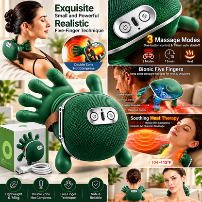 Neck and Shoulder Massager Machine , Wireless Portable Massager for Neck, Back & Shoulders Relaxer