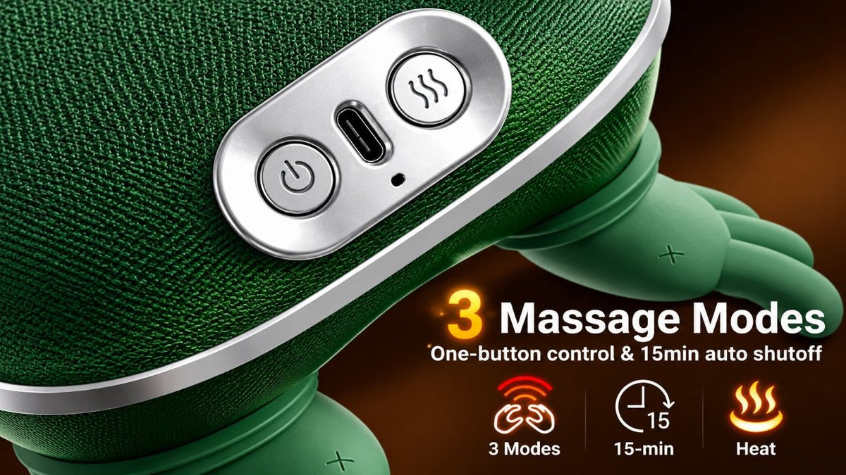 Neck and Shoulder Massager Machine , Wireless Portable Massager for Neck, Back & Shoulders Relaxer